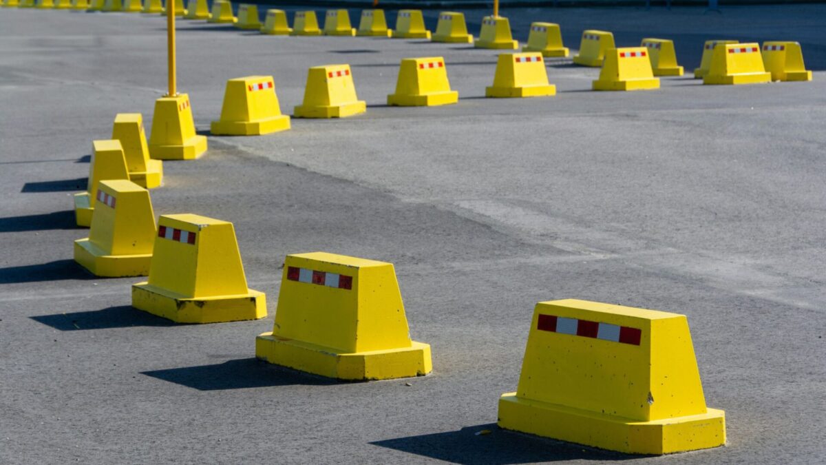 Mobile Fahrzeugsperren ohne Fundament